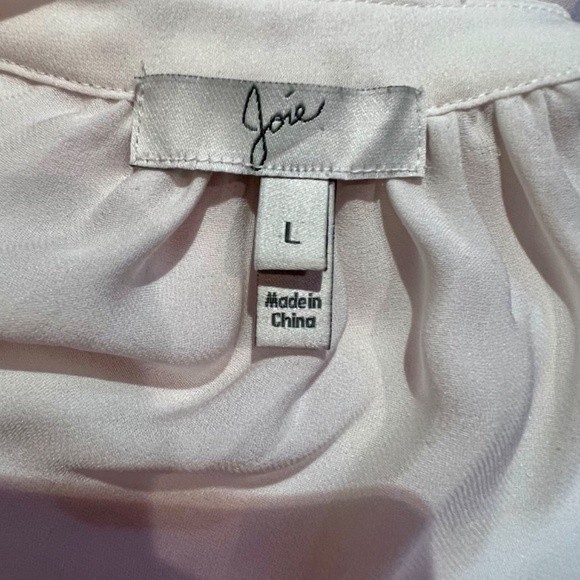 Joie Drapey Silk Raglan-Sleeved Blouse Size L - Picture 5 of 10